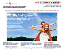 Tablet Screenshot of foreverlivingaloeverashop.com